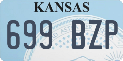 KS license plate 699BZP
