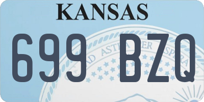 KS license plate 699BZQ