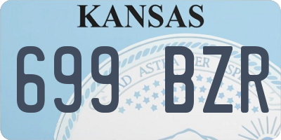 KS license plate 699BZR
