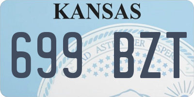 KS license plate 699BZT
