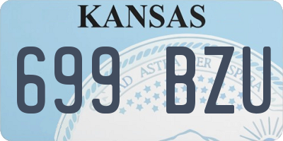 KS license plate 699BZU