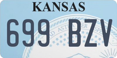 KS license plate 699BZV