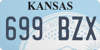 KS license plate 699BZX