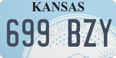KS license plate 699BZY
