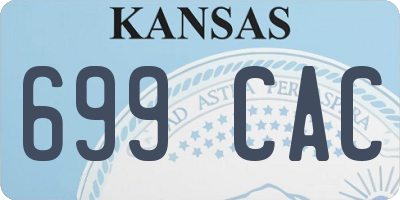 KS license plate 699CAC