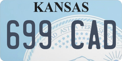 KS license plate 699CAD
