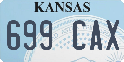 KS license plate 699CAX