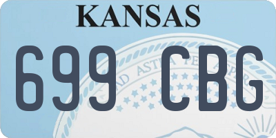 KS license plate 699CBG