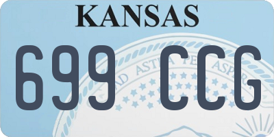 KS license plate 699CCG