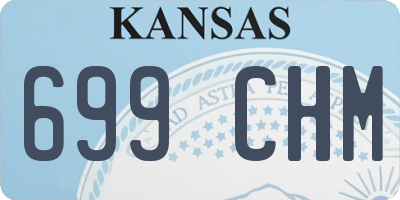 KS license plate 699CHM
