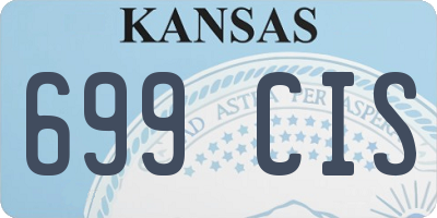 KS license plate 699CIS