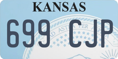 KS license plate 699CJP
