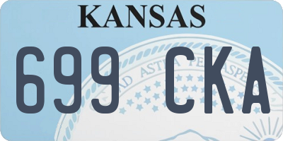 KS license plate 699CKA