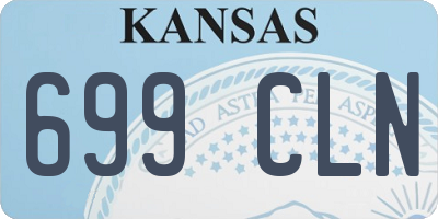 KS license plate 699CLN