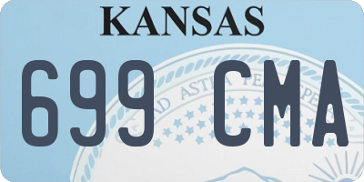 KS license plate 699CMA