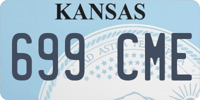 KS license plate 699CME