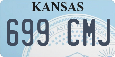 KS license plate 699CMJ