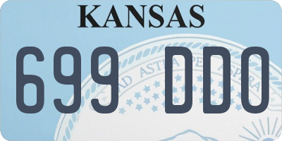 KS license plate 699DDO