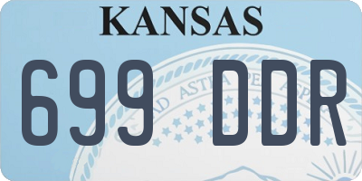 KS license plate 699DDR