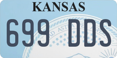 KS license plate 699DDS