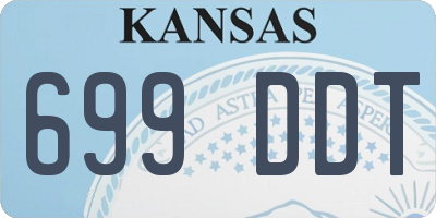 KS license plate 699DDT
