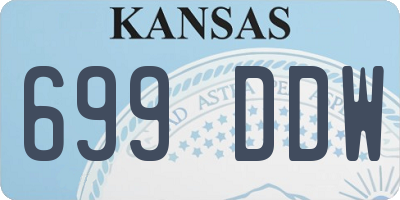KS license plate 699DDW
