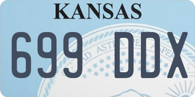 KS license plate 699DDX
