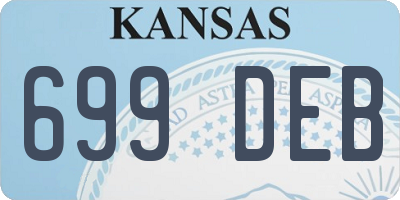KS license plate 699DEB