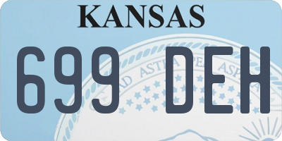 KS license plate 699DEH