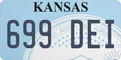 KS license plate 699DEI
