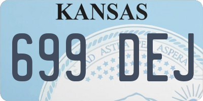 KS license plate 699DEJ