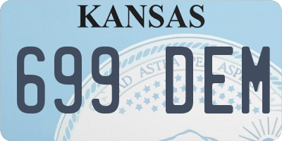 KS license plate 699DEM