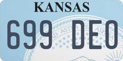 KS license plate 699DEO