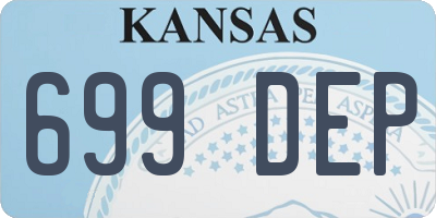 KS license plate 699DEP