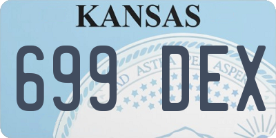 KS license plate 699DEX