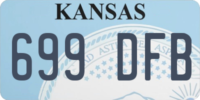 KS license plate 699DFB