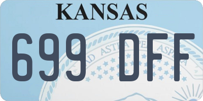 KS license plate 699DFF