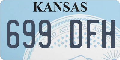 KS license plate 699DFH