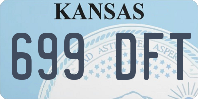 KS license plate 699DFT