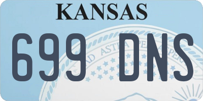 KS license plate 699DNS