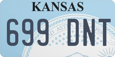 KS license plate 699DNT