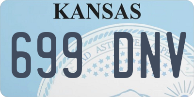 KS license plate 699DNV