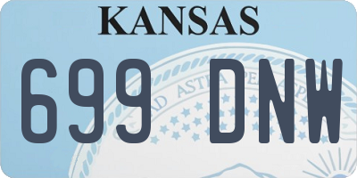 KS license plate 699DNW