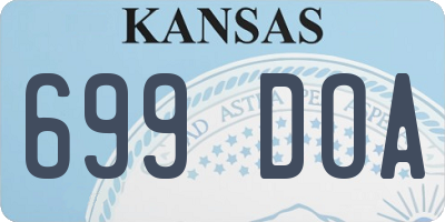 KS license plate 699DOA