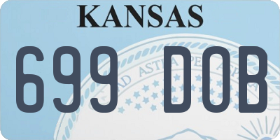 KS license plate 699DOB