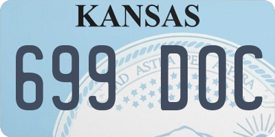KS license plate 699DOC