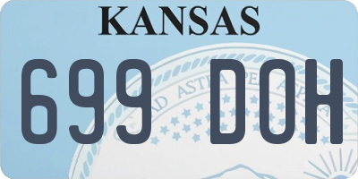 KS license plate 699DOH