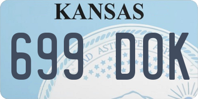 KS license plate 699DOK