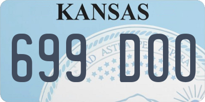 KS license plate 699DOO
