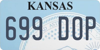 KS license plate 699DOP